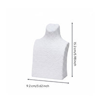 H-Shaped Bust Stand White Jewelry Display Stand Decorative for Photo Shoots