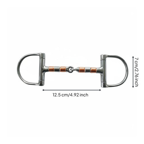 Stainless Steel Horse Copper Rollers D-Shaped Long-Lasting for Riders