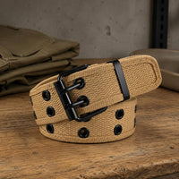 Woven Canvas Belt Tapered Tip Wearing Accessory Casual Design for Workwear