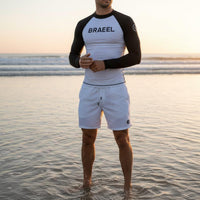 Long Sleeve Wave Shirt and Pants Quick-Dry Two-Piece Diving Suit Full Physique Snorkeling Suit Compression Fit for Surfing