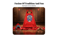 Chinese theatrical face covering Cape Cultural childrene Performance Wear visual-Catching Design