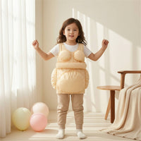 Costume with Stuffed Belly Halter-Style Padded Cosplay Suit Soft for Stage Play