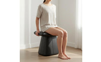Light Luxury Design Leather Dressing Table Stool Comfortable Seating Upholstered Saddle Stool Sturdy Construction Backless Makeup Chair High-Density Foam Cushion for Bedroom, Entryway, Study, Living Room