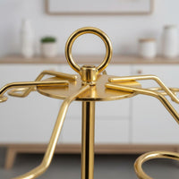 Golden Deer Wine Glass Rack Space Saving Rotating Wine Glass Holder