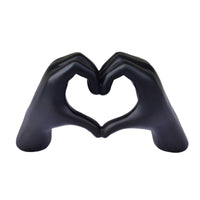 Heart-Shaped Jewelry Stand Smooth Hand Heart Sculpture Solid