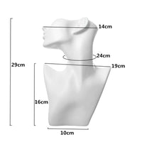Head Bust Mannequin Plastic Necklace Display Mannequin Seamless