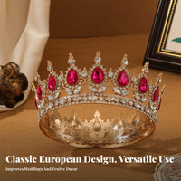Crystal Crown Sparkling Crystal S Crystal Queen Crown Bridal Headpiece Elegant Design Crystal Queen Tiara for Photoshoot