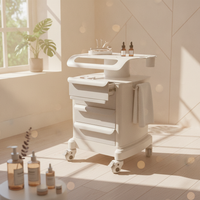 Beauty Trolley Wheeled Cabinet with Drawers 3-Drawer for Salons, Treatment Rooms