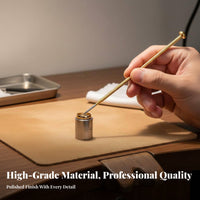 Hardened Steel Polishing Tool Copper Handle Hardened Steel Burnisher Jewelry Burnisher Pen High Hardness Tip