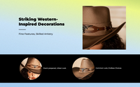 Leather Cowboy Hat, Wide Brim, Western, Sun Protection