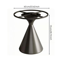 Carbon Steel Pedestal Table Base Crossed Support Supports Dining Table Base Silver-Toned Finish Furniture Hardware 73 Cm Tall