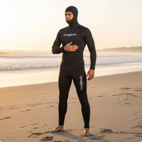 Two-Piece Snorkeling Suit Reduces Drag Two-Piece Diving Suit Open Cell