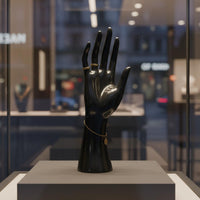 Resin Hand Model Elegant Design Band Display Hand Polished Finish for Craft Fair