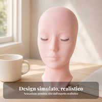 Multipurpose Eyelash Practice Head Smooth Surface Makeup Training Head