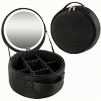 Travel Makeup Bag with Light Divided Compartments Personal Care Storage