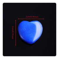 Holeless Heart Ornament Polished Surface DIY Jewelry Stone for Home Decor
