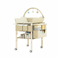 Baby Bath Changing Table Combo 2 in 1 Height Adjustable Baby Care Table