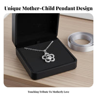 Mother Child Heart Necklace Sentimental Gift Mother Daughter Matching Necklace