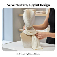 Velvet Mannequin Head Multi-Purpose Flocked Head Form Elegant Design