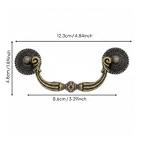 Antique Bail Pull Zinc Alloy Vintage Drawer Handle European Style Drop Handle for Crafters