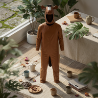 Horse Cosplay Outfit Polyester Horse Costume Breathable Animal Suit for Adults