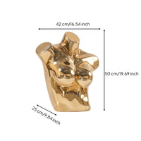 Female Torso Mannequin Glossy Mannequin Torso with Stand Decorative for Fashion Showroom
