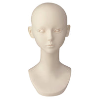Mannequin Head Bust Smooth Face Model Unmade for Shop Window, Studio Photography