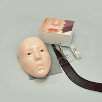 Silicone Makeup Practice Board Realistic Texture 3D Makeup Practice Face for Students, Beginners