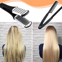 2 Pieces Detangling Boar Bristle Hair Brush Hollow Vented Design Double Sided Bristle Brush Protects Hands From Heat for Women, Salon, Home