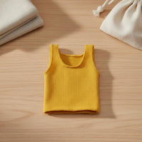 1/6 Scale Sleeveless Top Multiple Hues Available 1/6 Scale Vest 12 Inch Doll Sleeveless Shirt Ribbed Texture Toy Accessory