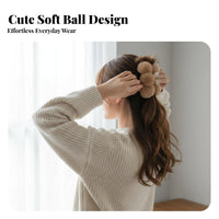 Faux Hair Grip Large Size Textured Puff Hair Grip Soft Grip Strong Hold Nonslip for Women, Informal Outsideside Ings