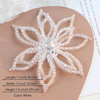 Crystal Flower Embellishment Handmade Sew-on Crystal Flower Elegant