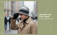 Slouchy Winter Cap Thick Knit Warm Breathable Unisex