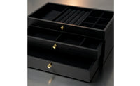 Jewelry Box with Transparent Lid Portable Container Sturdy for Vanity