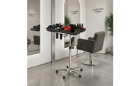 Rolling Salon Tray Cart Bowl Slots Height Adjustable Salon Cart Height Adjustable Trolley for Stylists