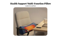 Ergonomic Design Support Pillow Breathable Textile Memory Foam Waist Pillow 3-in-1 Multifunctional for Office Workers, Travelers