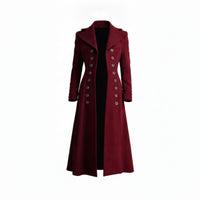 Double-Breasted Coat Tailored Overcoat Retro for Cosplayers