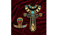 Desert Kingdom Princess Dress Costume Accessories Adjustable Ancient Nile Queen Costume Vintage Style Nile Gown Egypt Belt Headband for Women, Halloween, Party, Cosplay