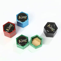 Hexagonal Billiard Chalk Container Resistant Metal Pool Chalk Case