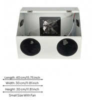 Polishing Guard Box Sleeve Ports Grinding Enclosure Box Hinged Lid