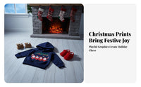 Unisex Kids Cartoon Hoodie, Christmas New Year Pullover, Long Sleeve Sweatshirt, Holiday Relaxed Top, Random Design
