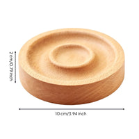 Wooden Bracelet Display Minimalist Round Wooden Jewelry Tray Sturdy for Vendors