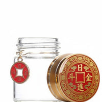 Gold Bean Savings Bottle Creative Home Decor Clear Currency Saving Jar