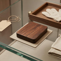 Hinged Band Case Compact Wooden Band Box Rectangular for Proposal