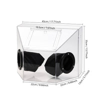 Acrylic Dust Box Glove Ports Dustproof Enclosure Transparent