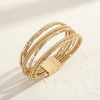 Bohemian Beaded Bracelet Attractive Clasp Bangle for Women