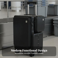 Built-in Cup Holder Front Accessible Ing Carry-on Scratch Resistant 20-Inch Trolley Case Airline Approved for Vacation, Vacations