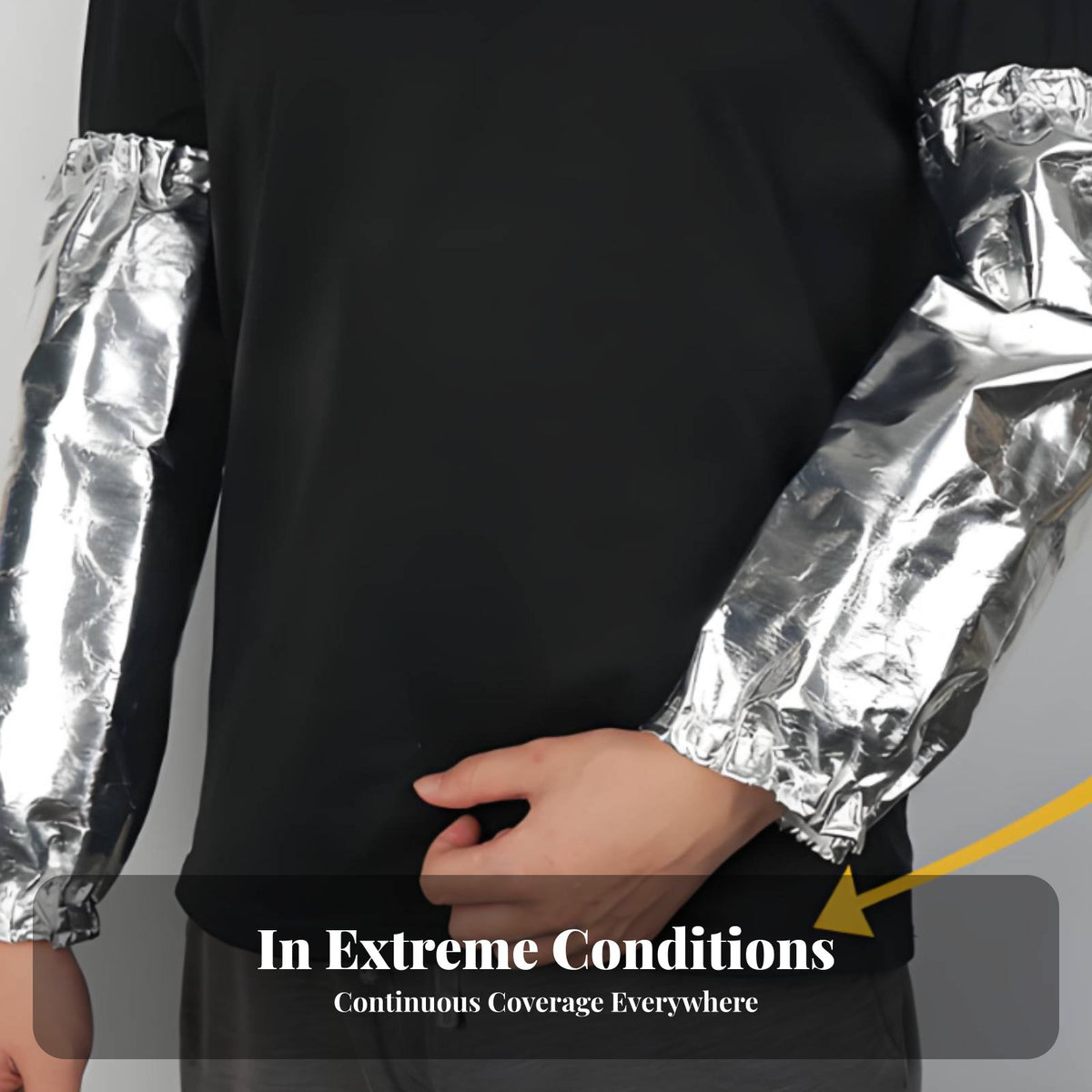2 Pieces Ignition Proof Aluminized Safety Sleeves Retardant High Temperature Safety Sleeves Long-Lasting for Blacksmiths, Welders, Forging
