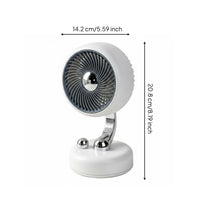 Mini Desk Fan Tilt Adjustable Oscillating Desk Fan Quiet for Dorm Room, Students