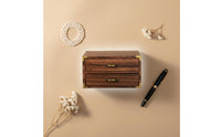 Wooden Drawer Organizer Large Capacity Retro Desktop Storage Box Desktop Apothecary Cabinet Versatile Apothecary Cabinet